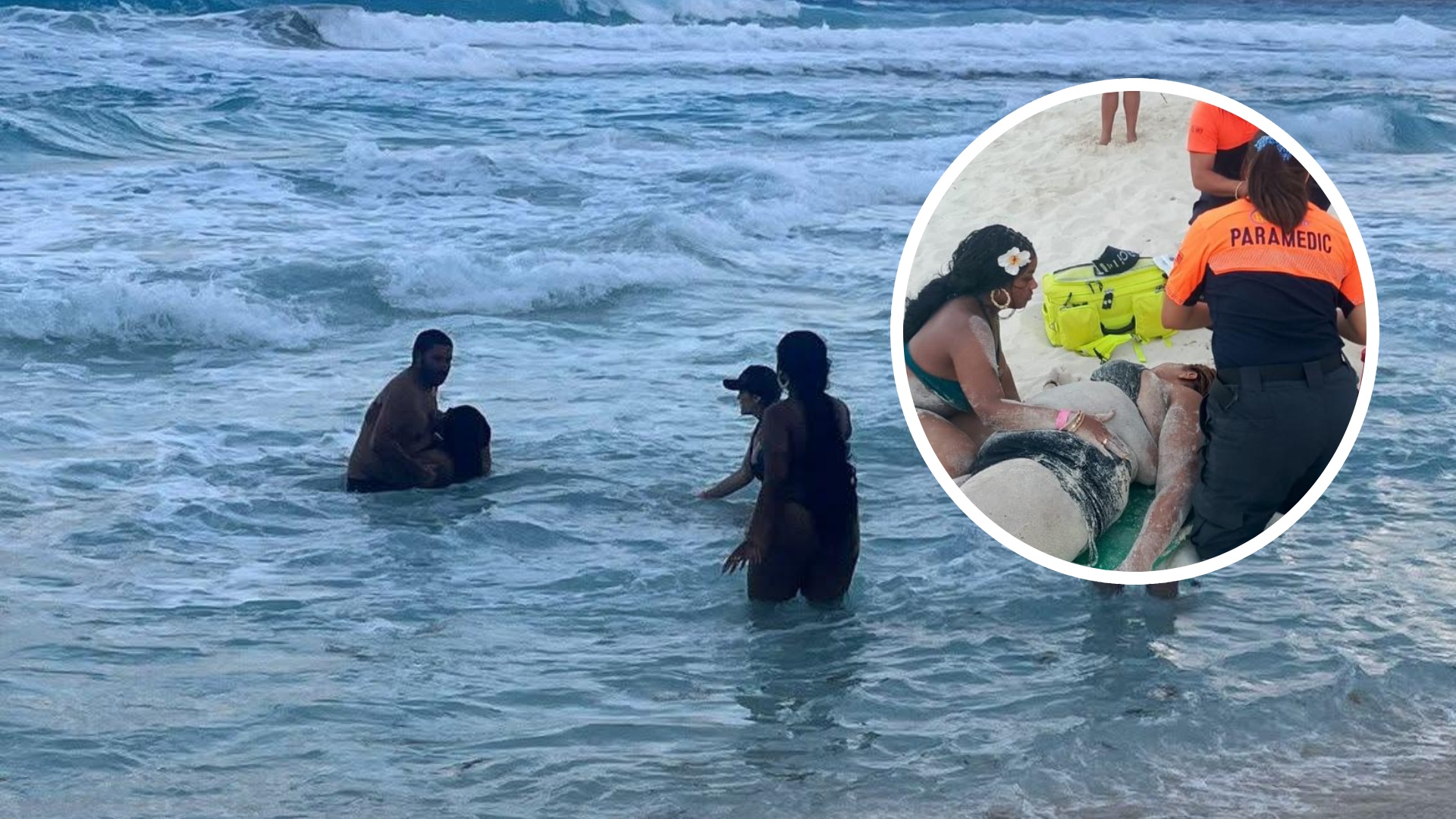 Hombre ahogado en Playa Chac Mool en Cancún intentaba rescatar a una mujer