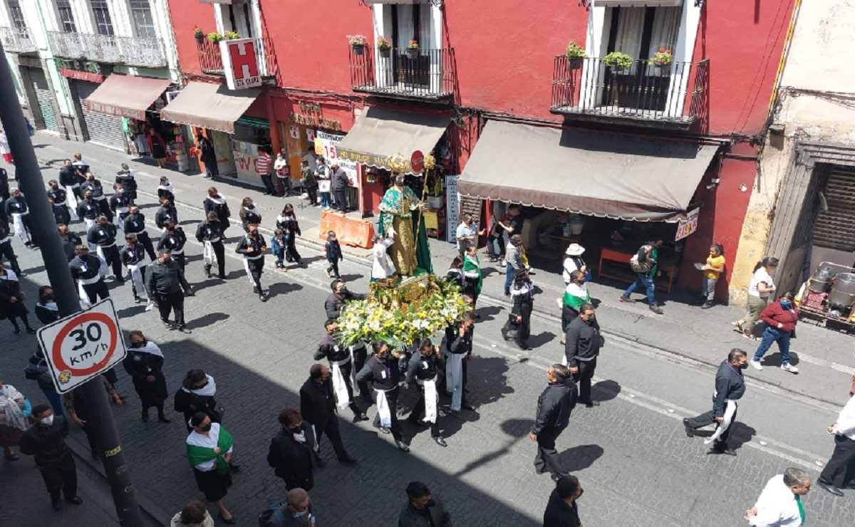 recorrido de la Procesión de Viernes Santo en Puebla 2023