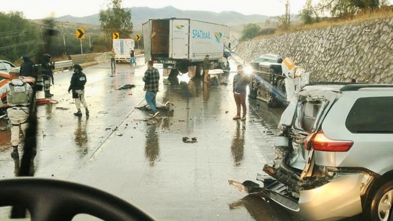 Accidente múltiple en la autopista México-Querétaro provoca tráfico intenso este 21 de enero