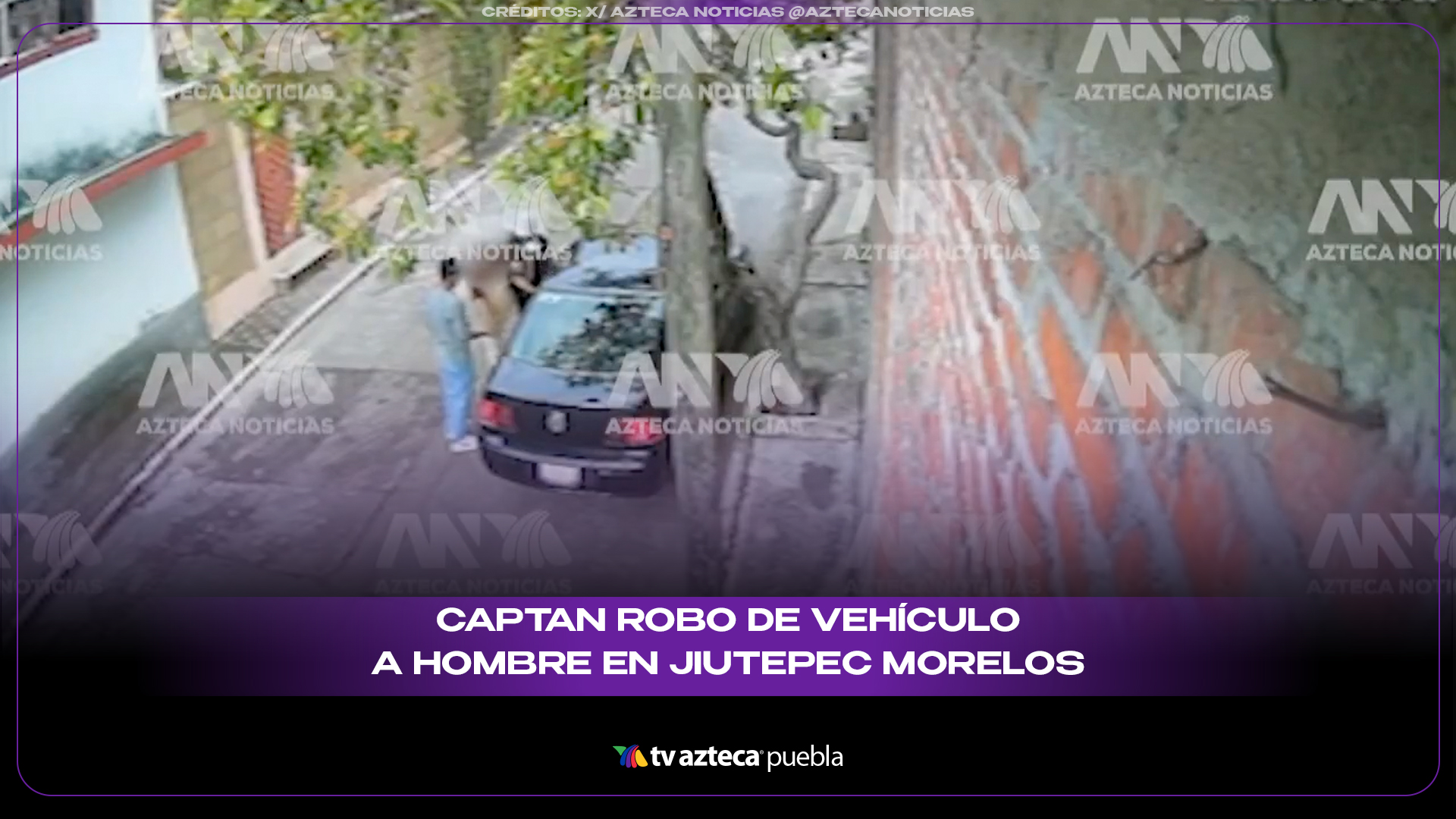 VIDEO: Le roban el auto afuera de su casa en cuestión de segundos en Morelos