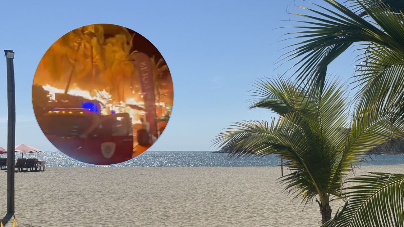 Incendio en Punta Zicatela, Oaxaca consume en su totalidad entre 60 y 70 restaurantes