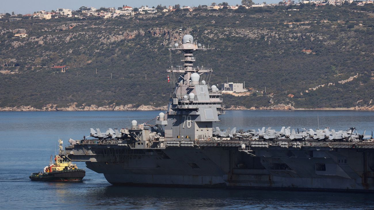 Tensión en Medio Oriente: Portaaviones USS Gerald R. Ford se acerca a las costas de Israel