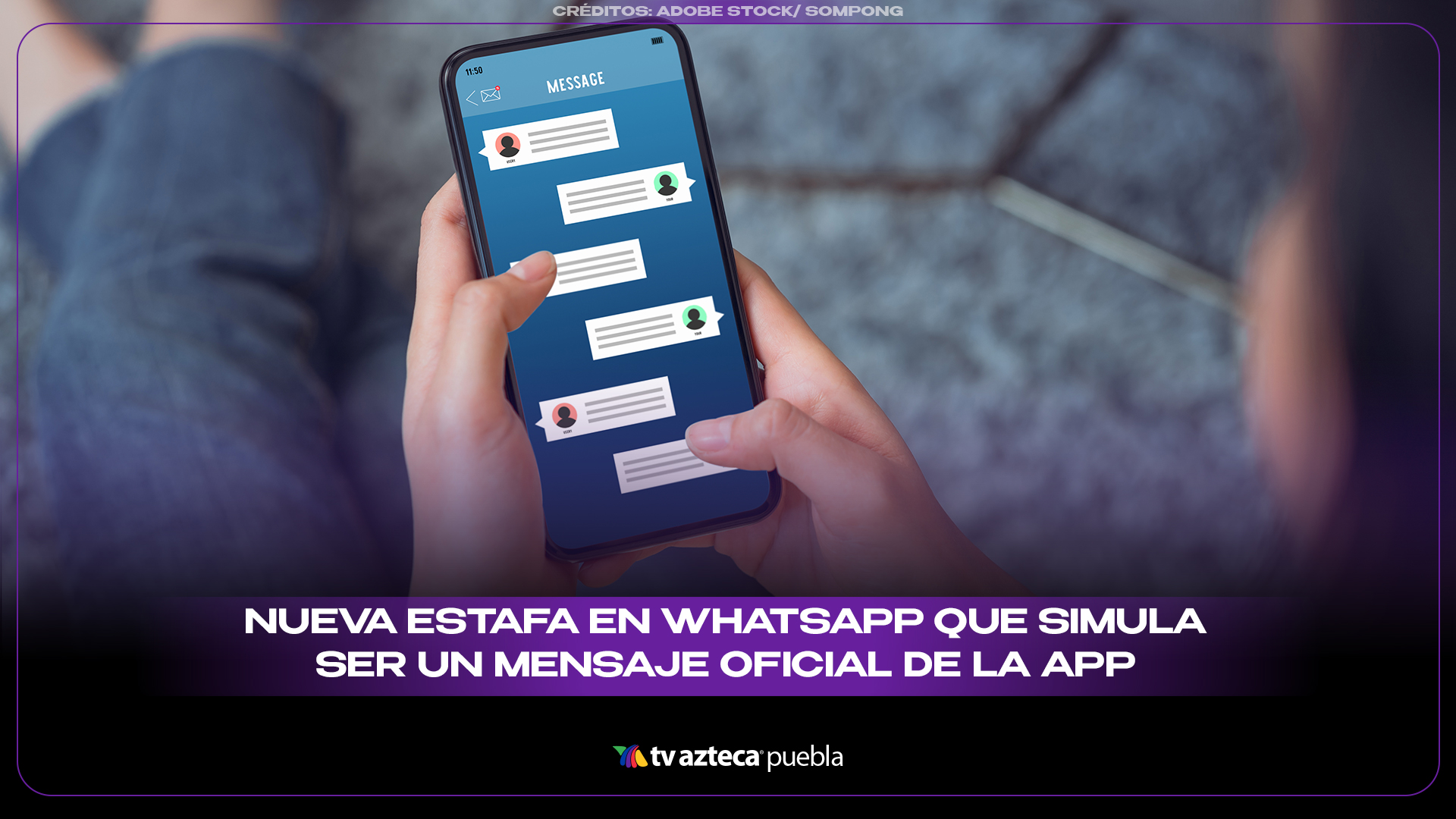 Nueva estafa en WhatsApp que simula ser un mensaje oficial de la aplicación