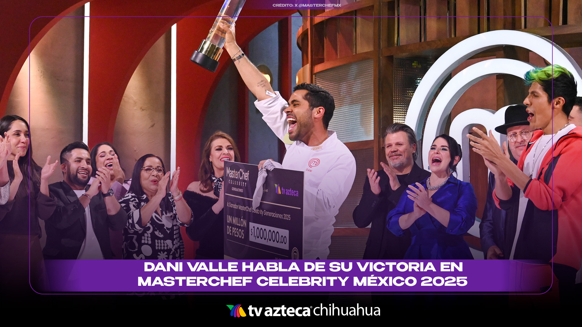 Esto dijo Dani Valle tras ganar 'MasterChef Celebrity México 2025' tras ...