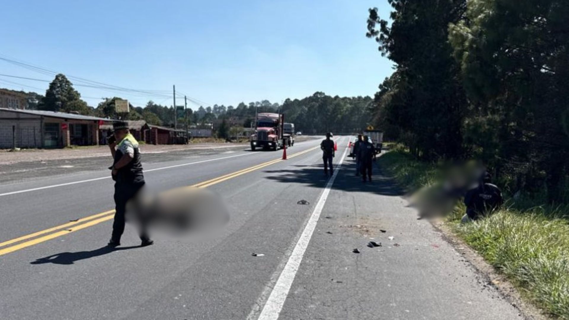 Accidente en la carretera San Hipólito-Xalapa hoy 19 de noviembre