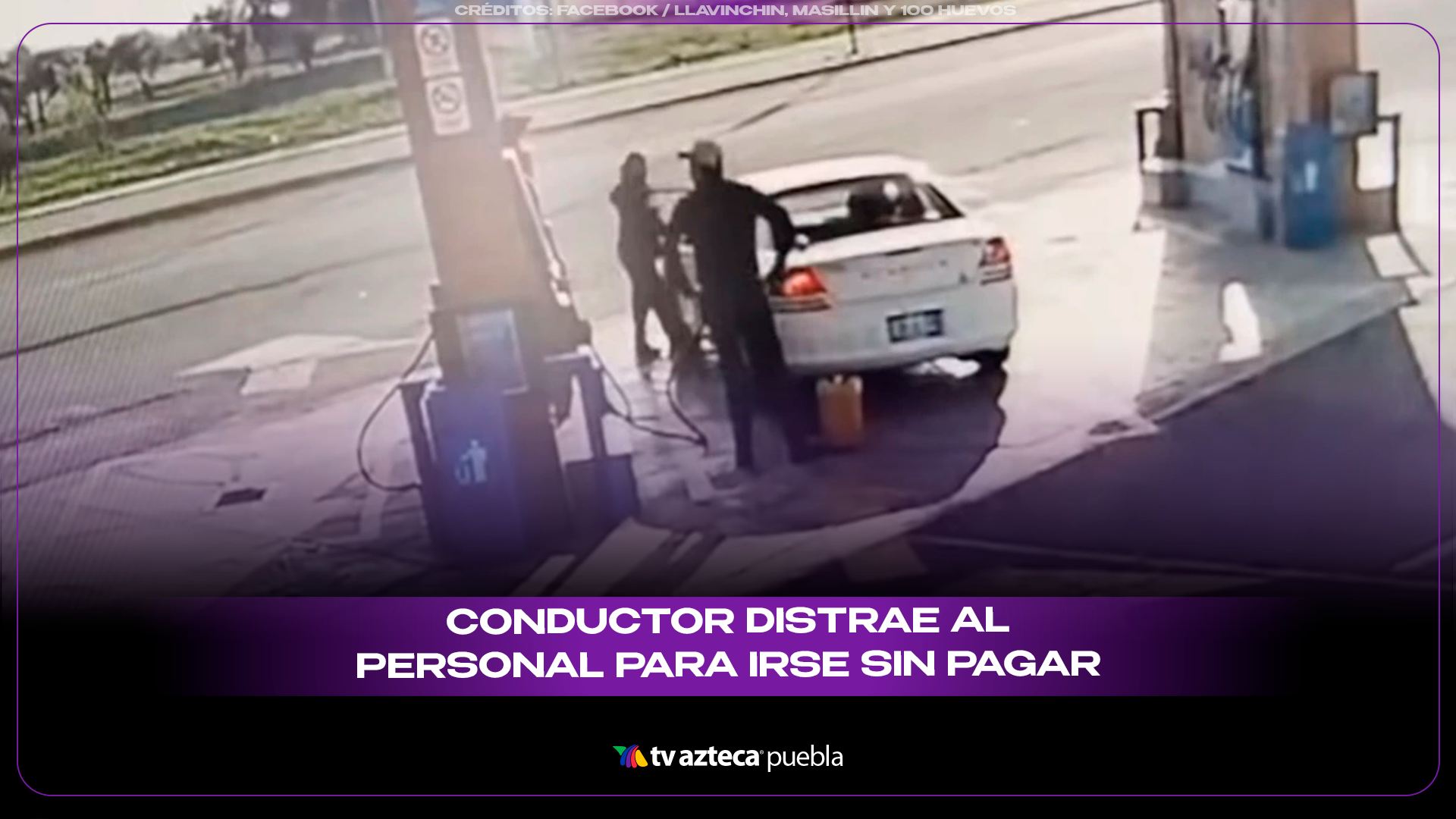 Conductor huye sin pagar gasolina en autopista México-Puebla y se vuelve viral en Huejotzingo.