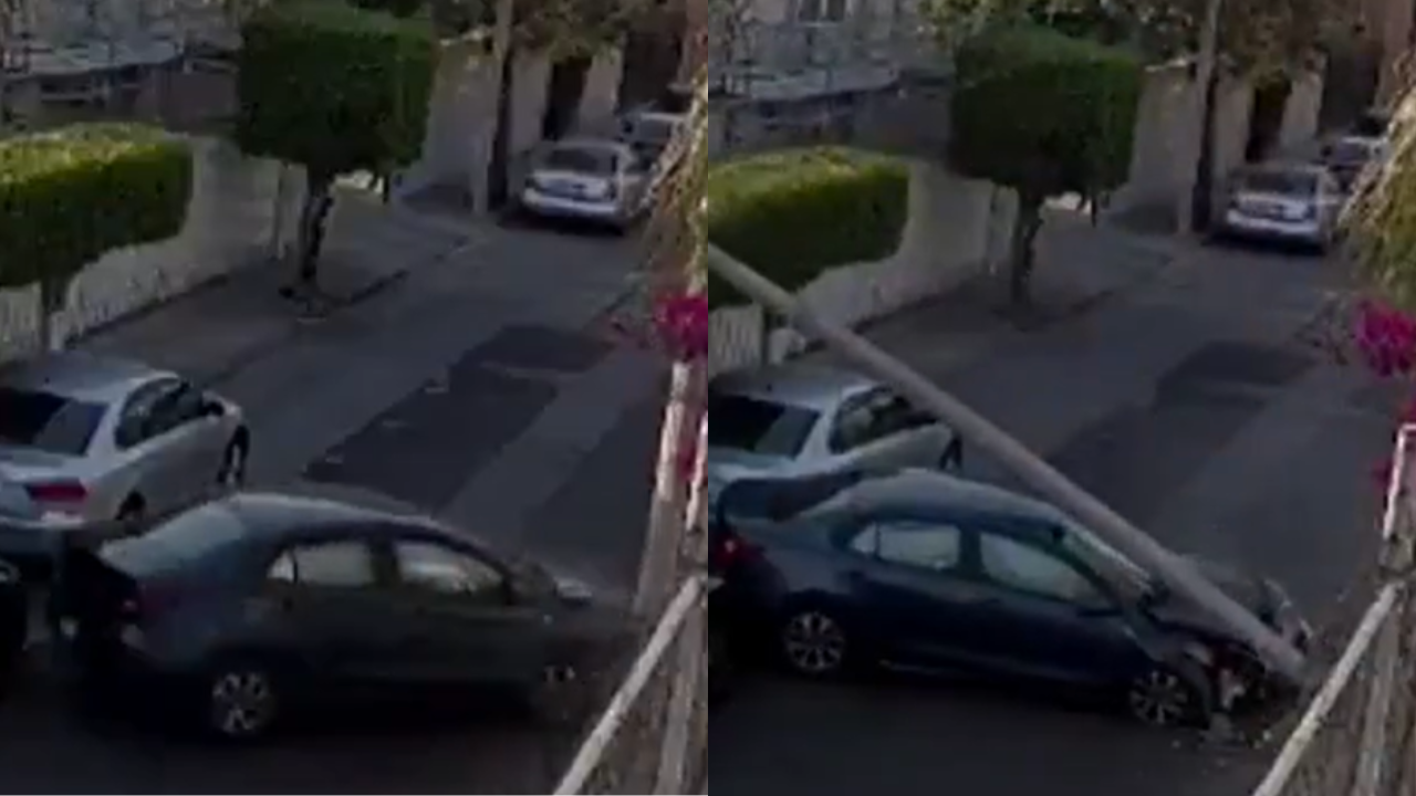 Conductora choca y termina con el auto aplastado en Celaya, Guanajuato ...