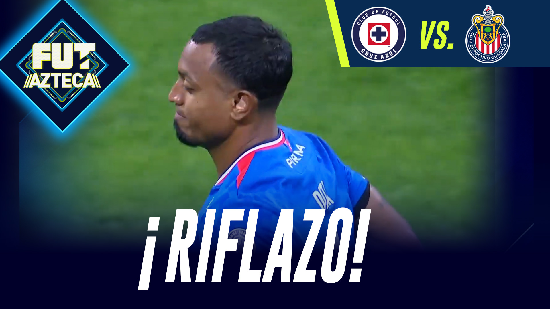 Ditta saca potente disparo en el Cruz Azul vs Chivas de semifinales