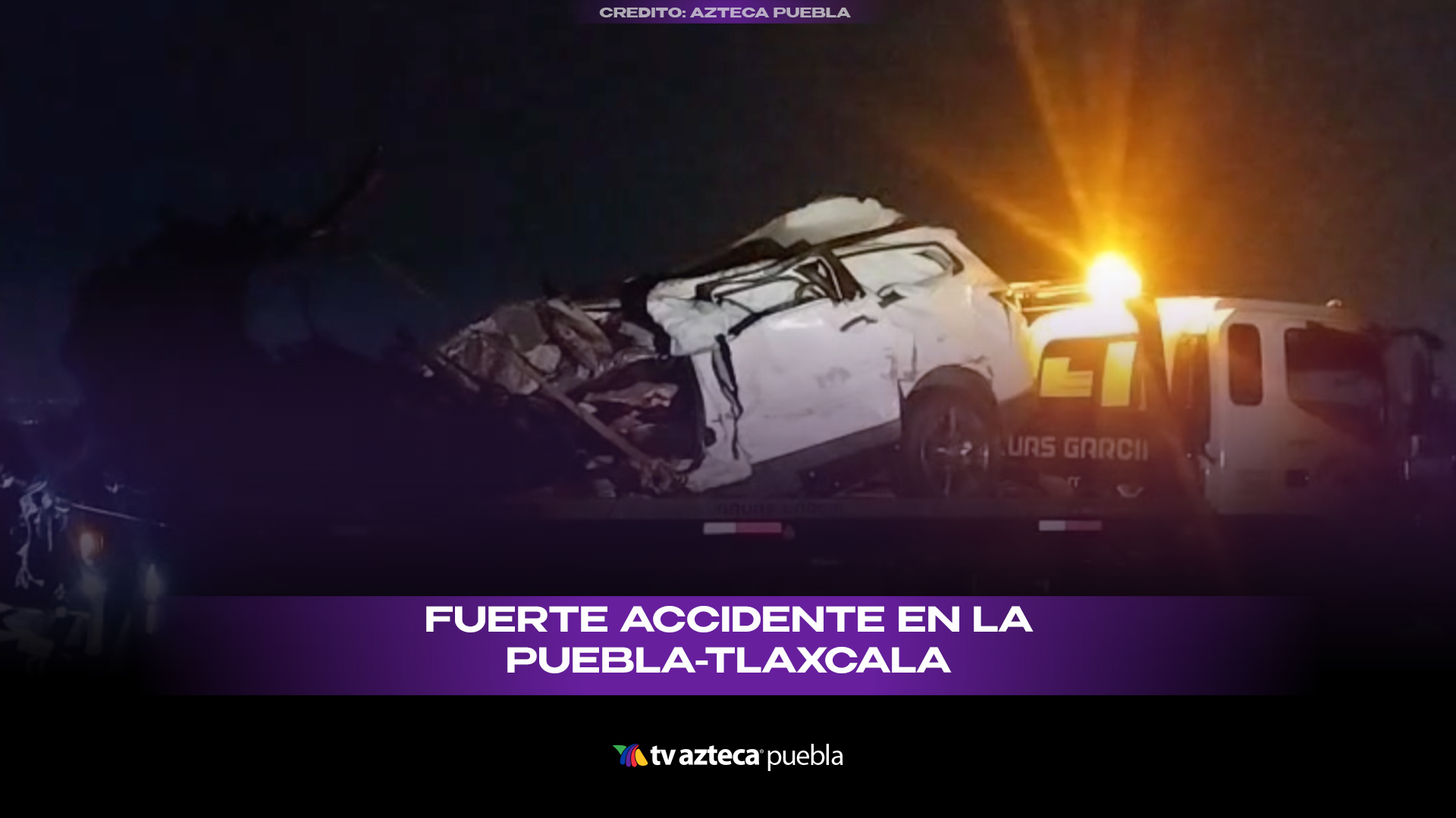 Choque en autopista Puebla-Tlaxcala deja un muerto y unidad incendiada