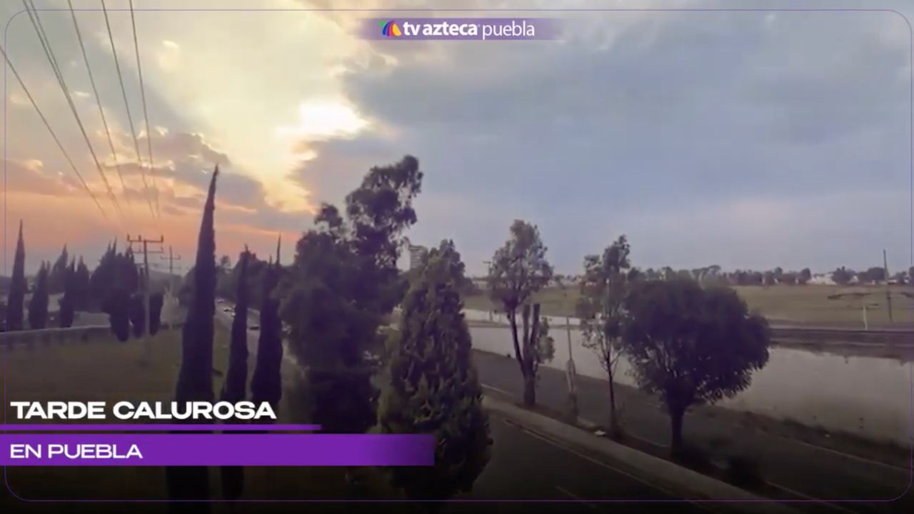 Pese a las altas temperaturas, se observan nubes de lluvia en el cielo de Puebla hoy sábado
