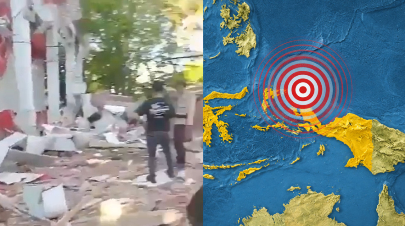 IMPACTANTES VIDEOS del terremoto magnitud 7.4 que activó alerta de tsunami en Indonesia