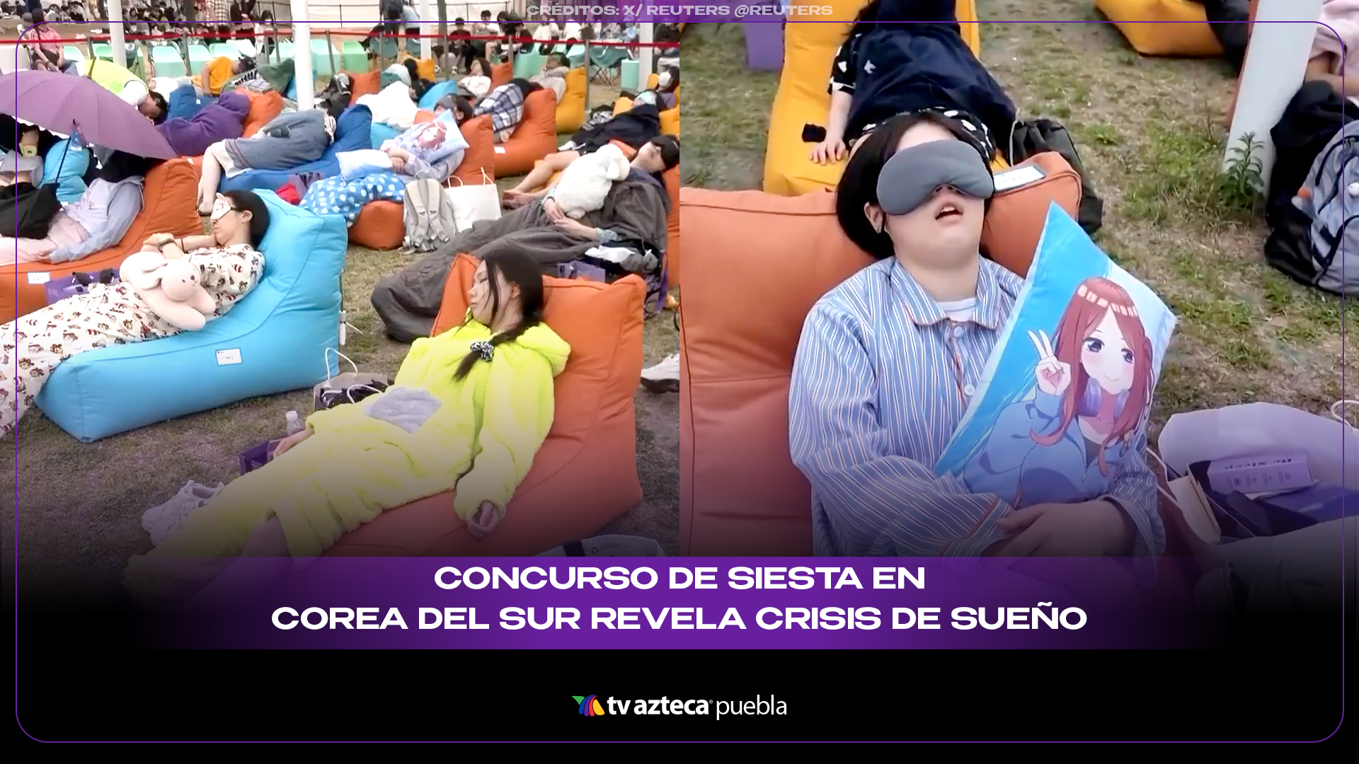 Concurso de siesta en Corea del Sur revela crisis de sueño por jornadas extremas