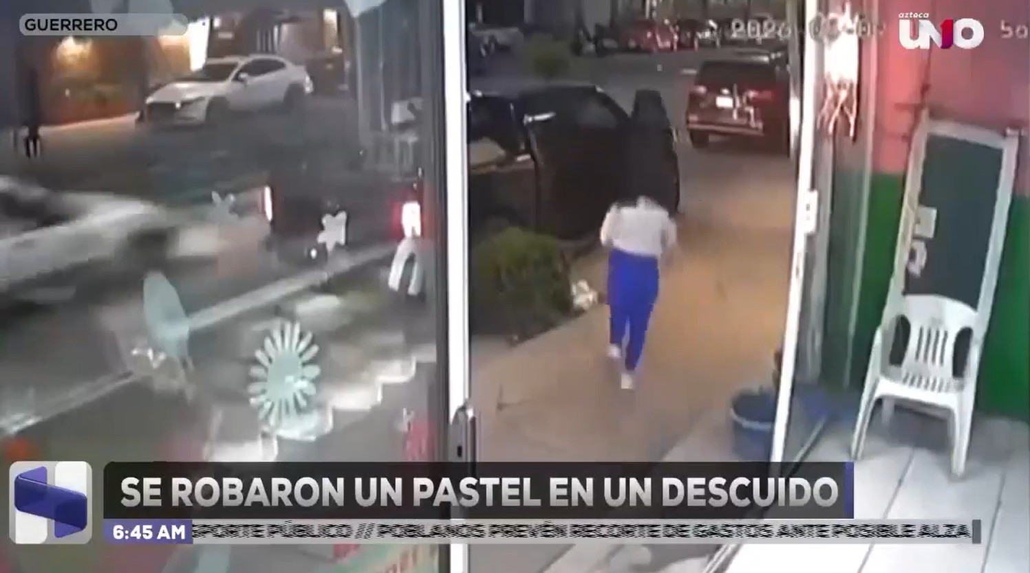 Mujer se roba un pastel durante descuido de empleada en Acapulco