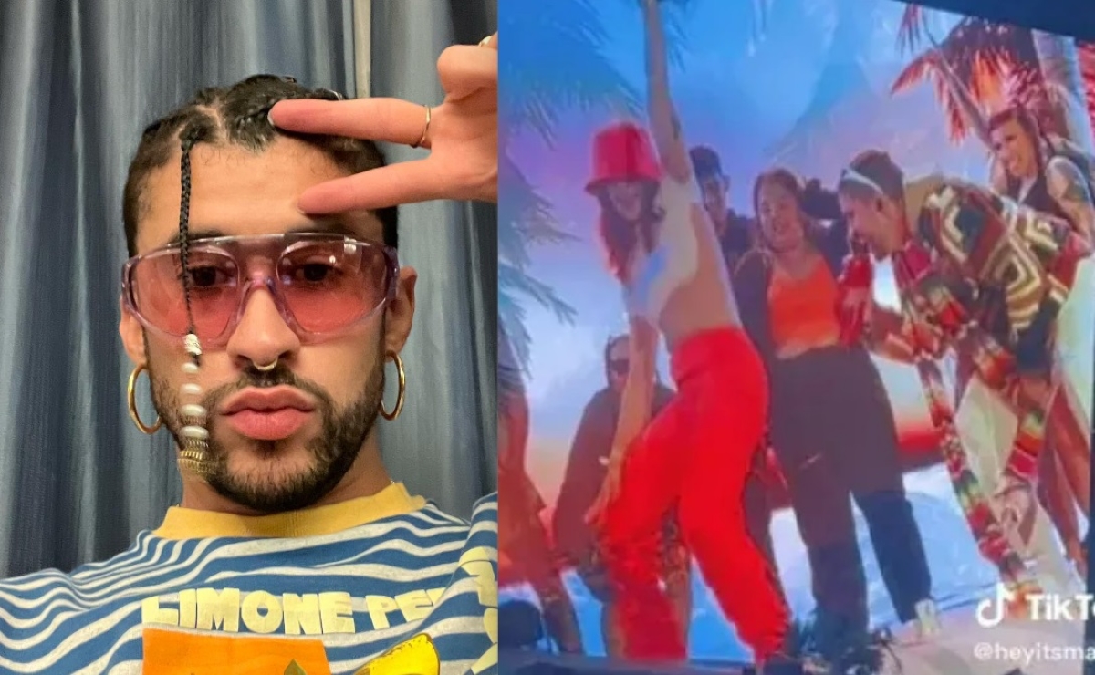 Joven sube al escenario y revela a qué huele Bad Bunny