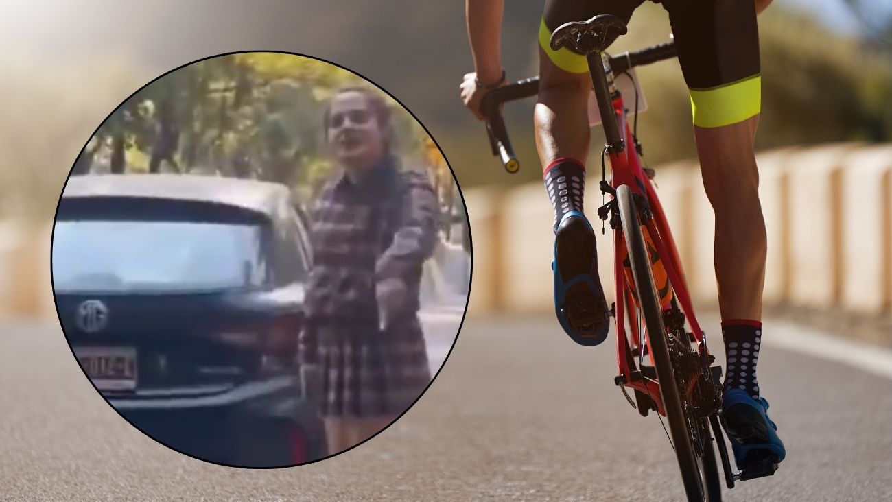 ¡Se le fue a mordidas! Lady Naucalpan protagoniza pelea viral con ciclista en Polanco