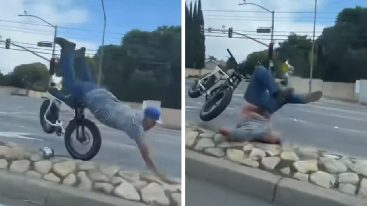 VIDEO: Ladrón se lleva una bicicleta eléctrica y termina en el hospital tras intentar darse a la fuga en California