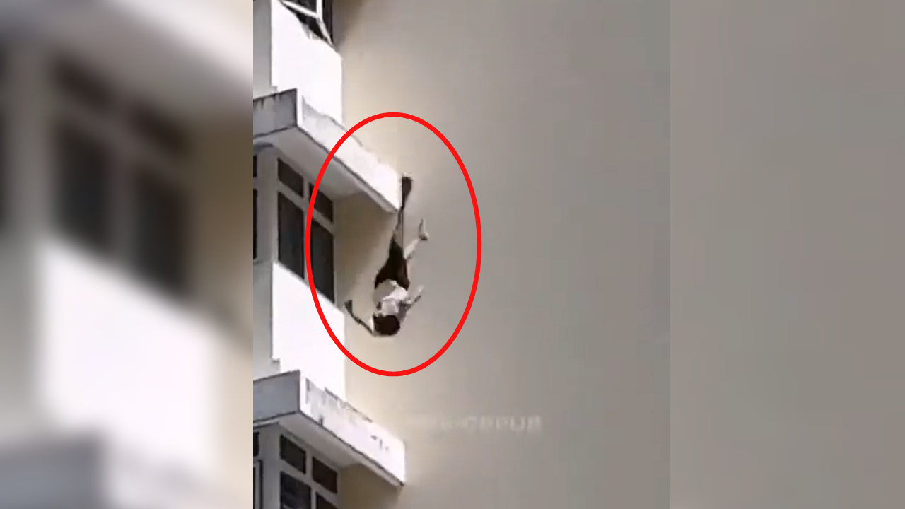 Niño sufre caída desde lo alto de un edificio