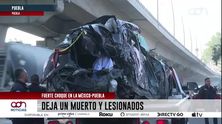 Choque en la México-Puebla dejó un muerto y caos vial