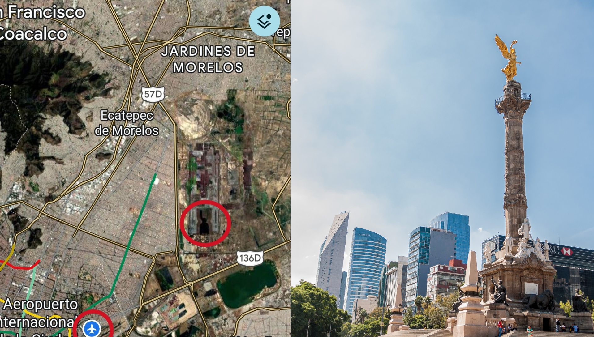 IMÁGENES DE IMPACTO: NASA revela fotos del hundimiento en CDMX desde el satélite; estas son las zonas afectadas