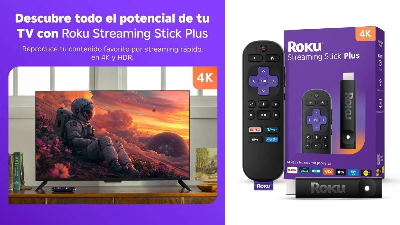 Sam's Club lanza oferta imperdible en Roku Streaming Stick Plus por menos de 1000 pesos
