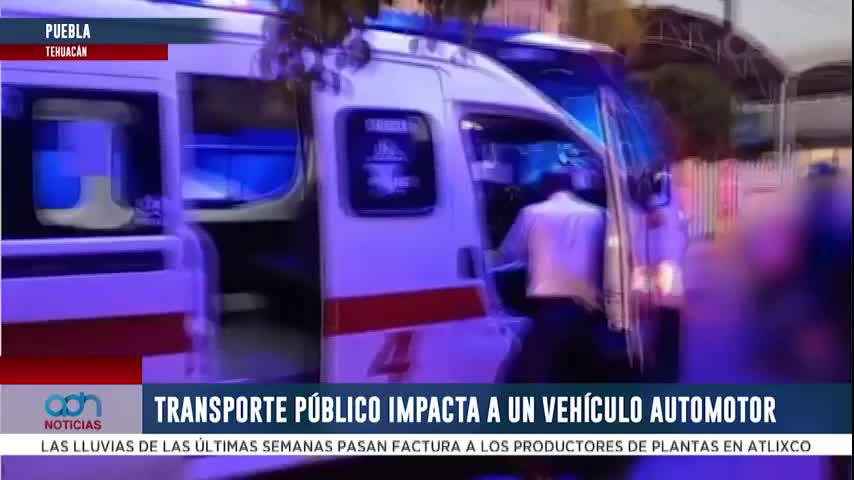 Ocurre percance vial en la 4 Norte y la 2 Poniente