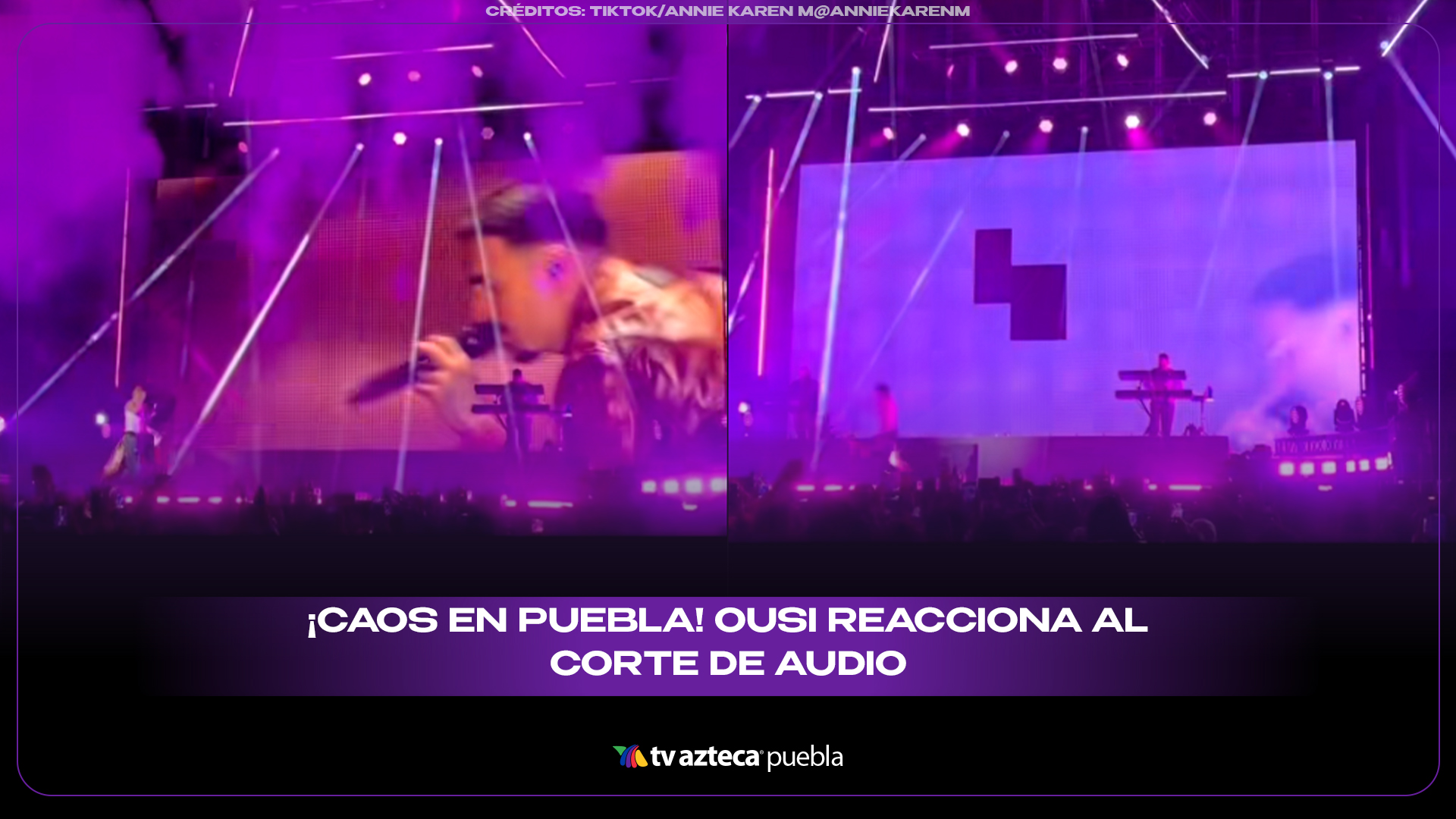 Concierto en Puebla se vuelve viral tras corte de audio y salida de Ousi