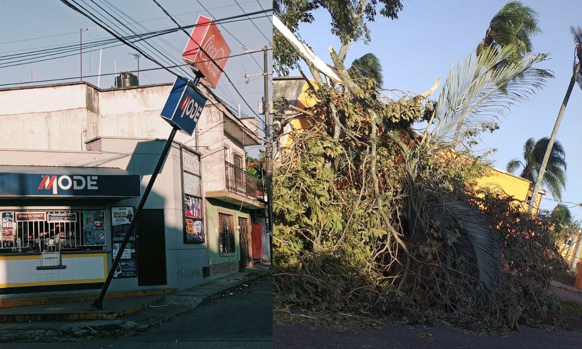 Surada deja afectaciones en municipios de Veracruz