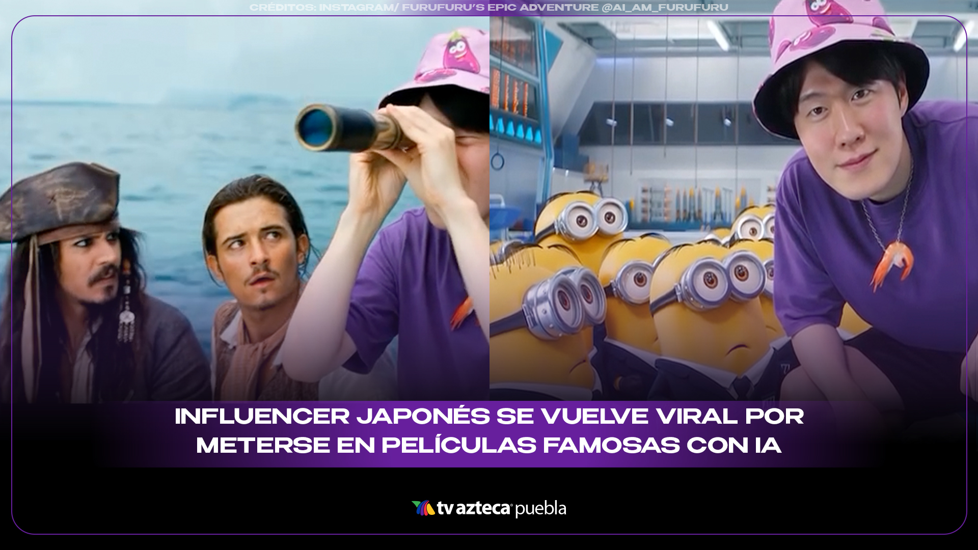 Influencer japonés se vuelve viral por meterse en películas famosas con IA