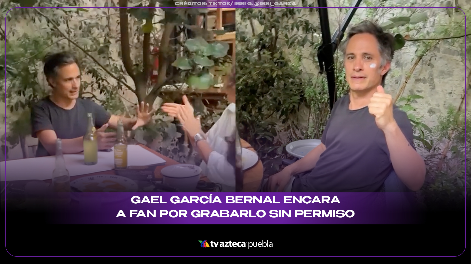 Gael García Bernal encara a fan por grabarlo sin permiso y desata debate en redes