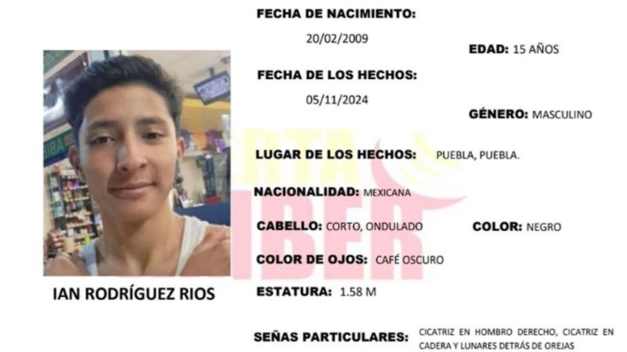 Buscan a Ian Rodríguez Ríos, desapareció cuando se dirigía al Centro ...