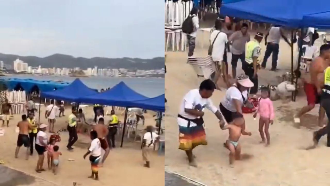 VIDEO: Captan pelea en playa de Acapulco; turistas y trabajadores se agarraron a golpes