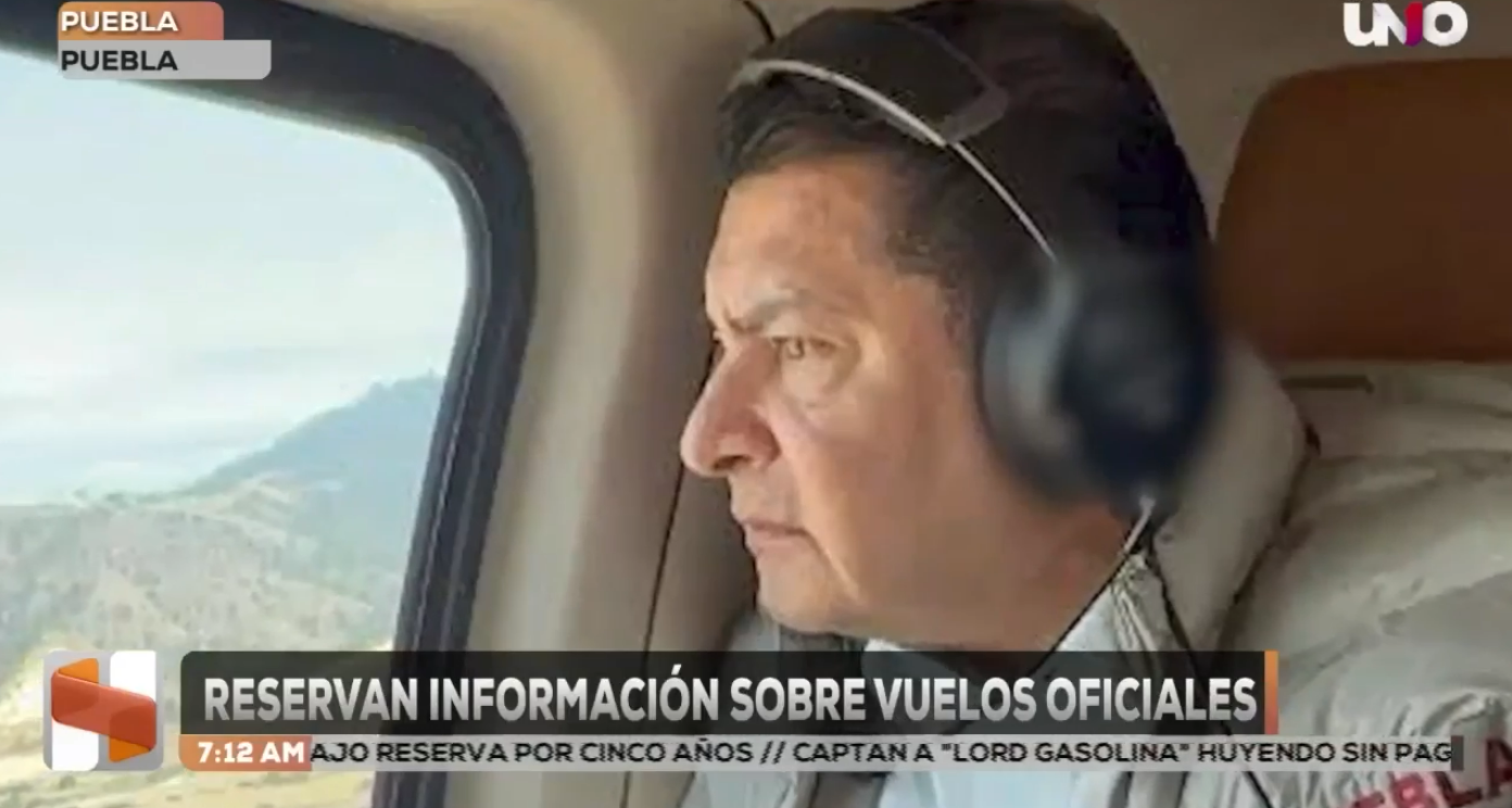 ¿Qué ocultan? Gobierno de Alejandro Armenta reserva por 5 años información sobre vuelos en helicóptero