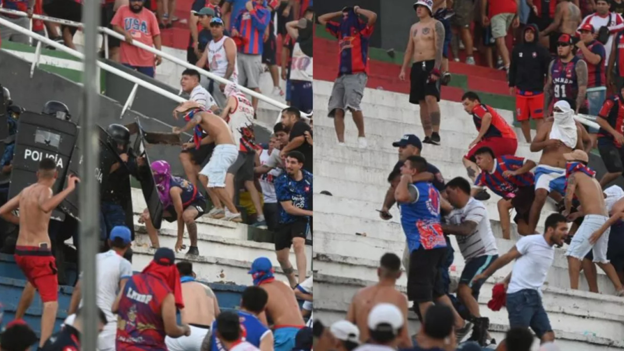 VIDEOS: Clásico paraguayo desata pelea entre aficionados y policías: 7 lesionados y 100 detenidos