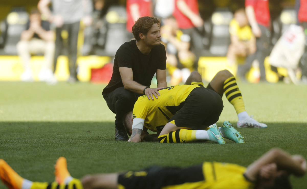 Marco Rues Sad Marco Reus refleja su frustración con lágrimas