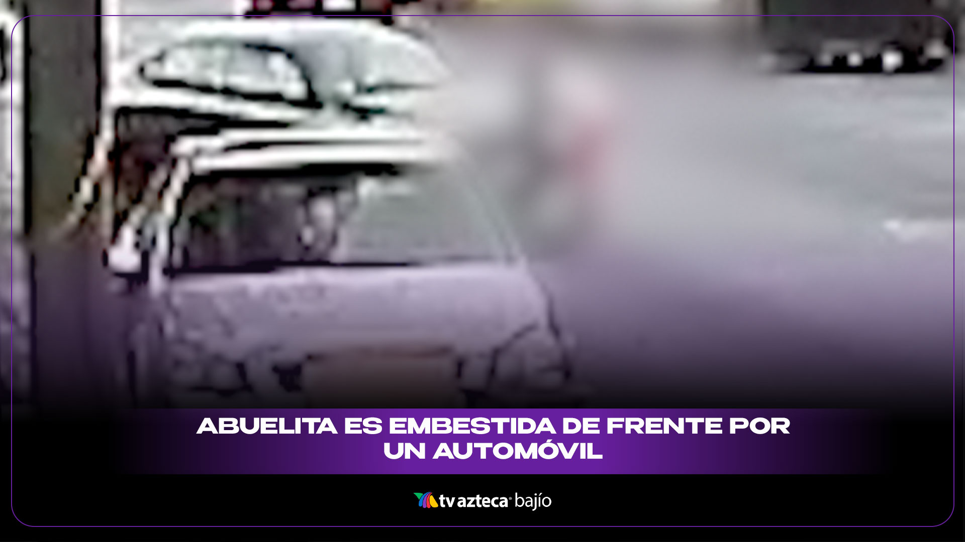 Video abuelita cruza la calle y un auto la embiste de frente en calles ...