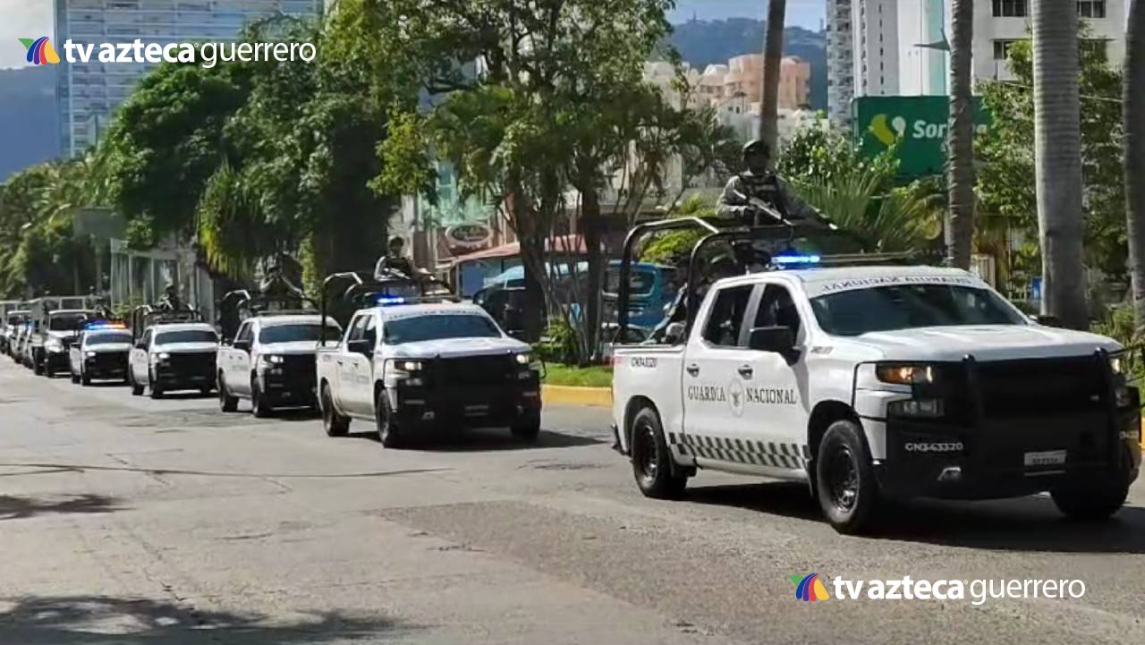 Llegan elementos de la Guardia Nacional para reforzar seguridad en Acapulco