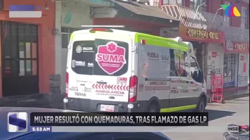 Flamazo de gas sorprende a vecinos de Chalchicomula de Sesma, Puebla; hay una mujer herida