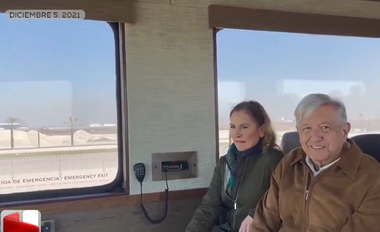 En diciembre de 2021 López Obrador dijo haber inaugurado el tren hacia el AIFA; pero desde Palacio Nacional aseguran que la ruta aún no está lista.