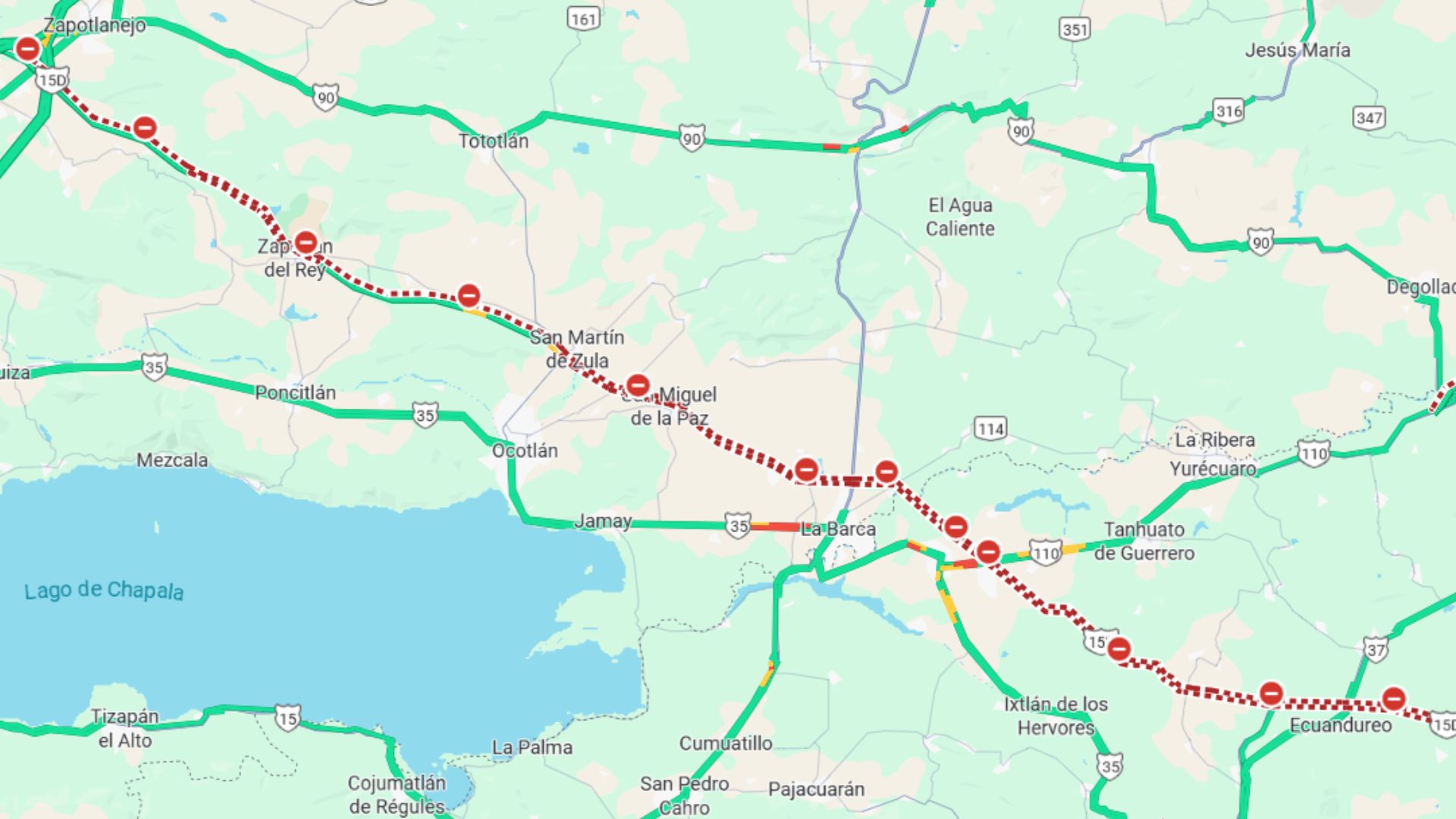 Tráfico en VIVO: Continúa el cierre de la autopista Guadalajara a ...
