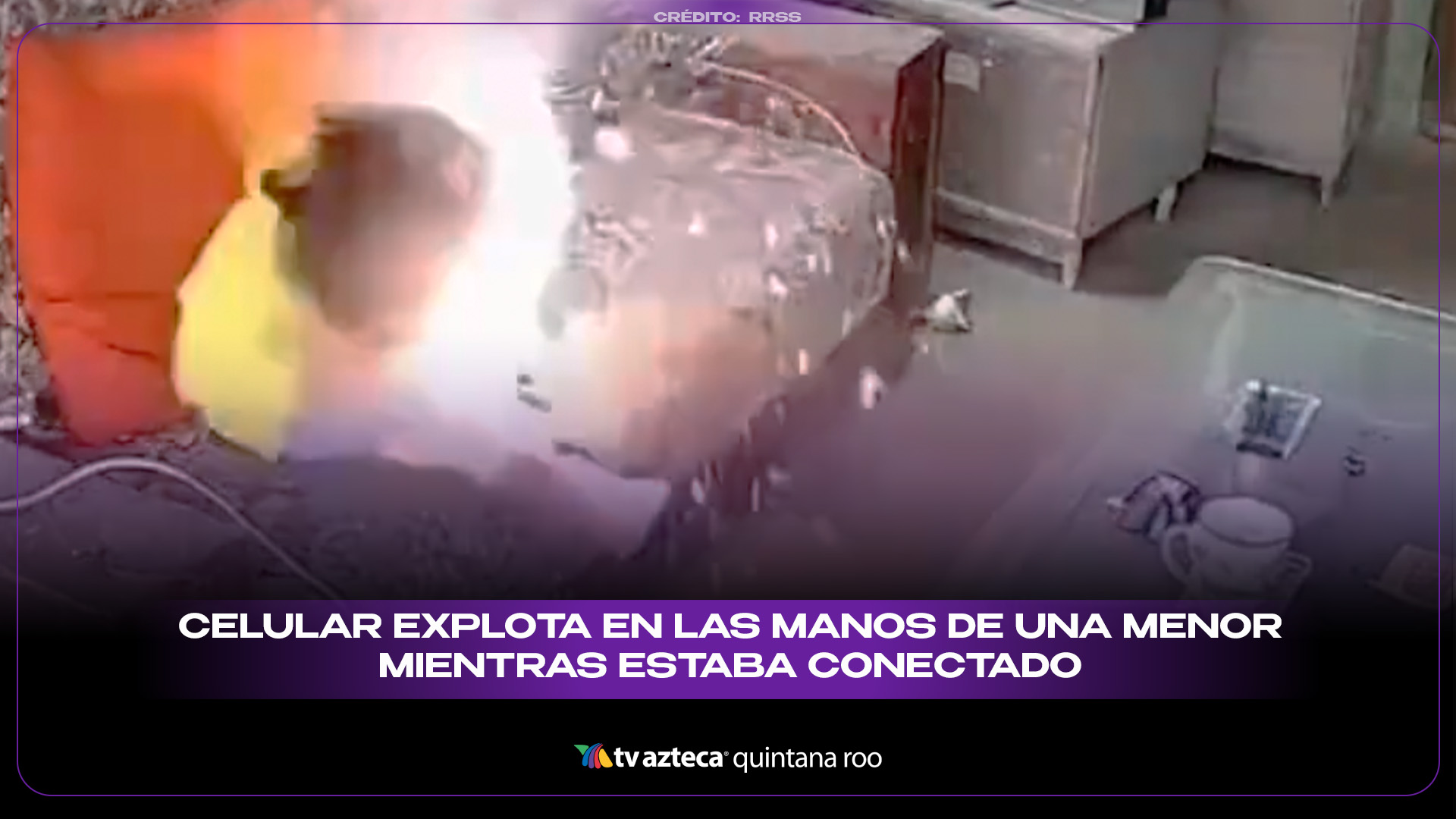 VIDEO | Celular explota en las manos de una menor mientras estaba ...