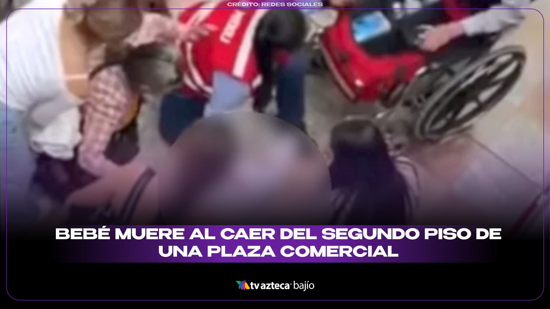 Bebé cae del segundo piso de un plaza comercial en Perú; perdió la vida