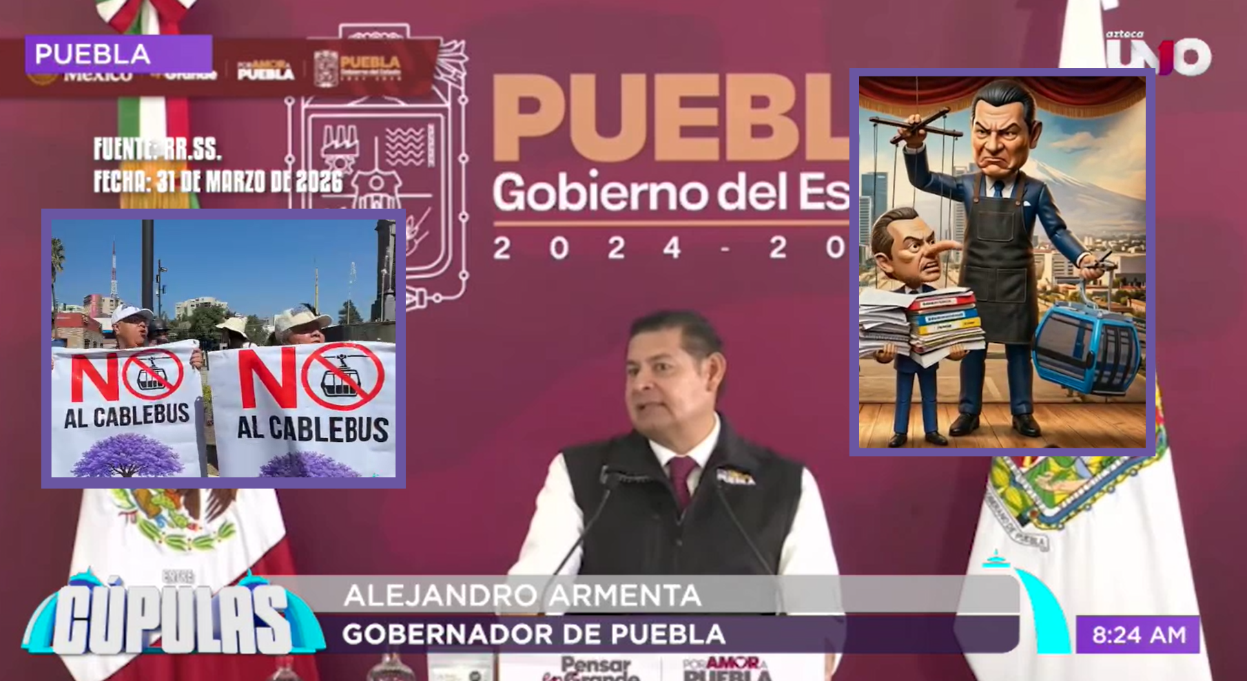 Sátira Cupulosa: Ahora resulta que si no son focas aplaudidoras, son bots: Alejandro Armenta echó culpas a una supuesta 