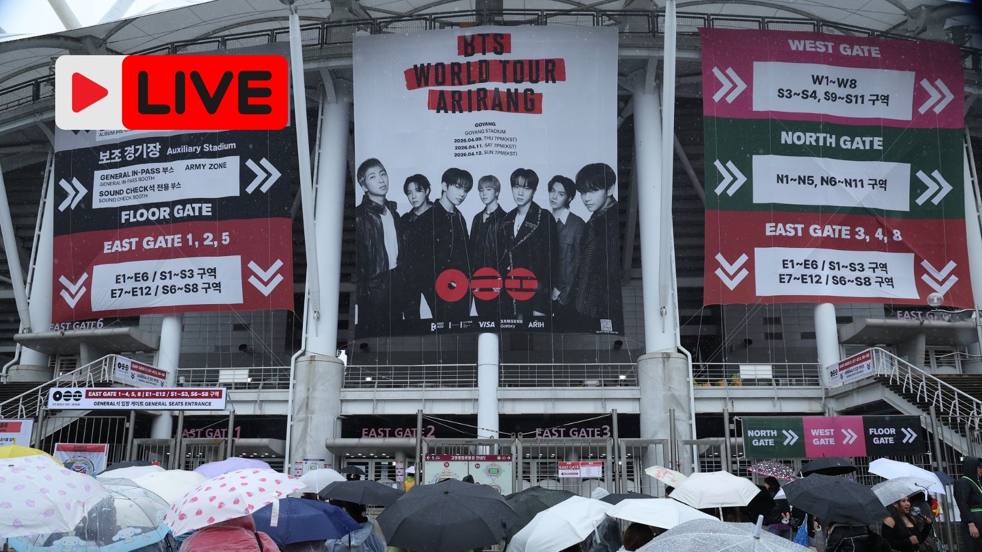 BTS en el Palacio Nacional CDMX EN VIVO ver GRATIS cobertura de su
