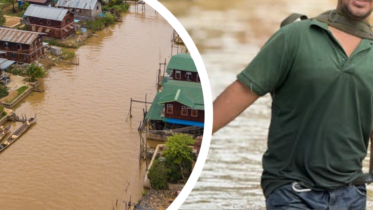 Padre se lanza al agua para salvar a su hija