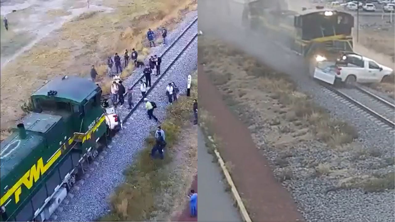 VIDEO: Un tren embiste a una camioneta de la CFE en Ecatepec, cerca del ...