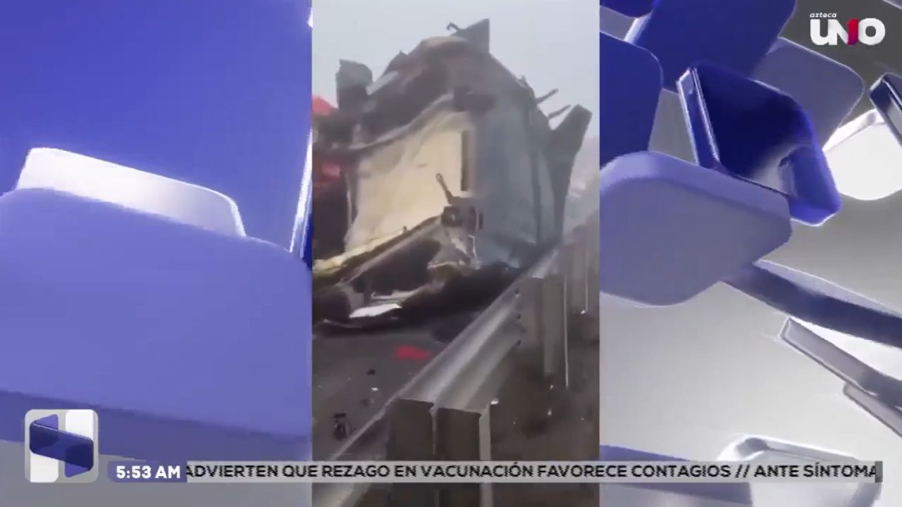 Aparatosa carambola paraliza la autopista Puebla-Córdoba