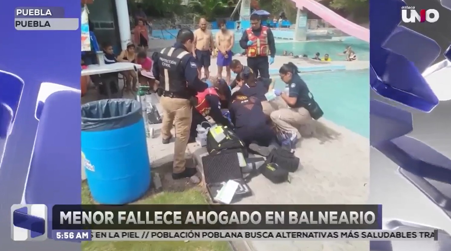 Niño fallece ahogado en balneario de Prados de Agua Azul, en Puebla