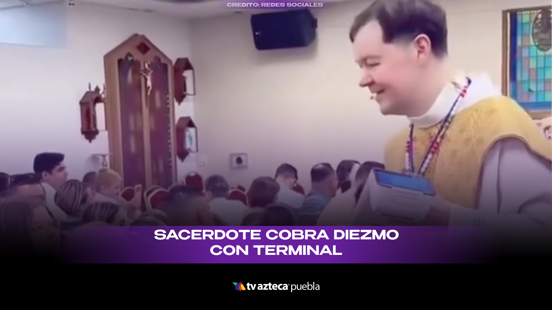 Sacerdote se vuelve viral por cobrar limosna con tarjeta durante misa en Las Vegas