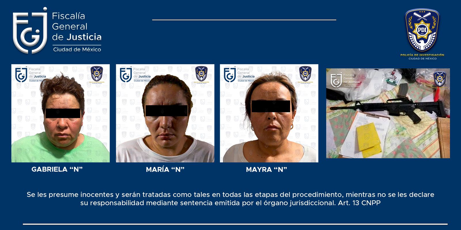 Fueron detenidas tres mujeres, presuntas integrantes de "La Ronda 88" - Vimarsana News
