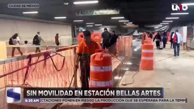 Estación Bellas Artes en Ciudad de México complica movilidad